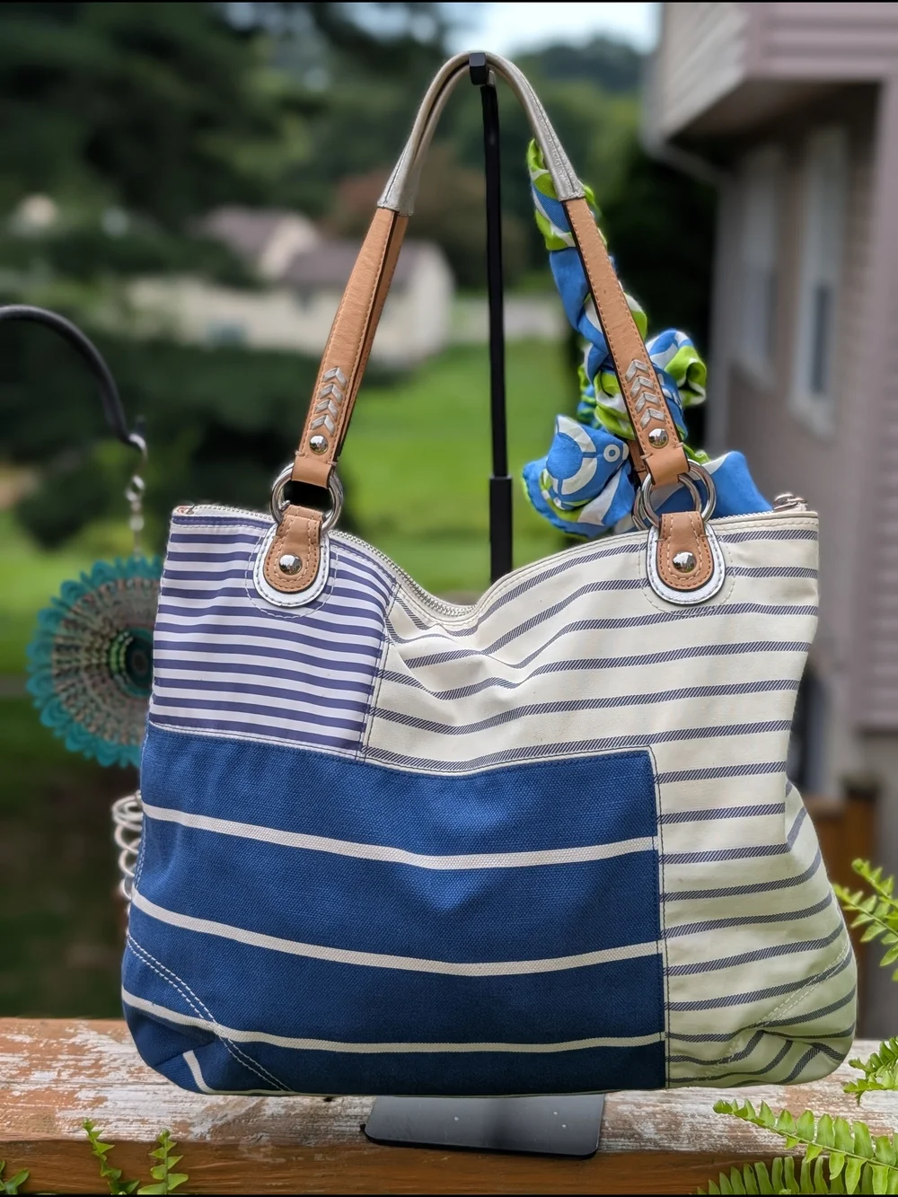 Coach New York Hamptons Weekend Patchwork Tote Bag (M1126-19618)